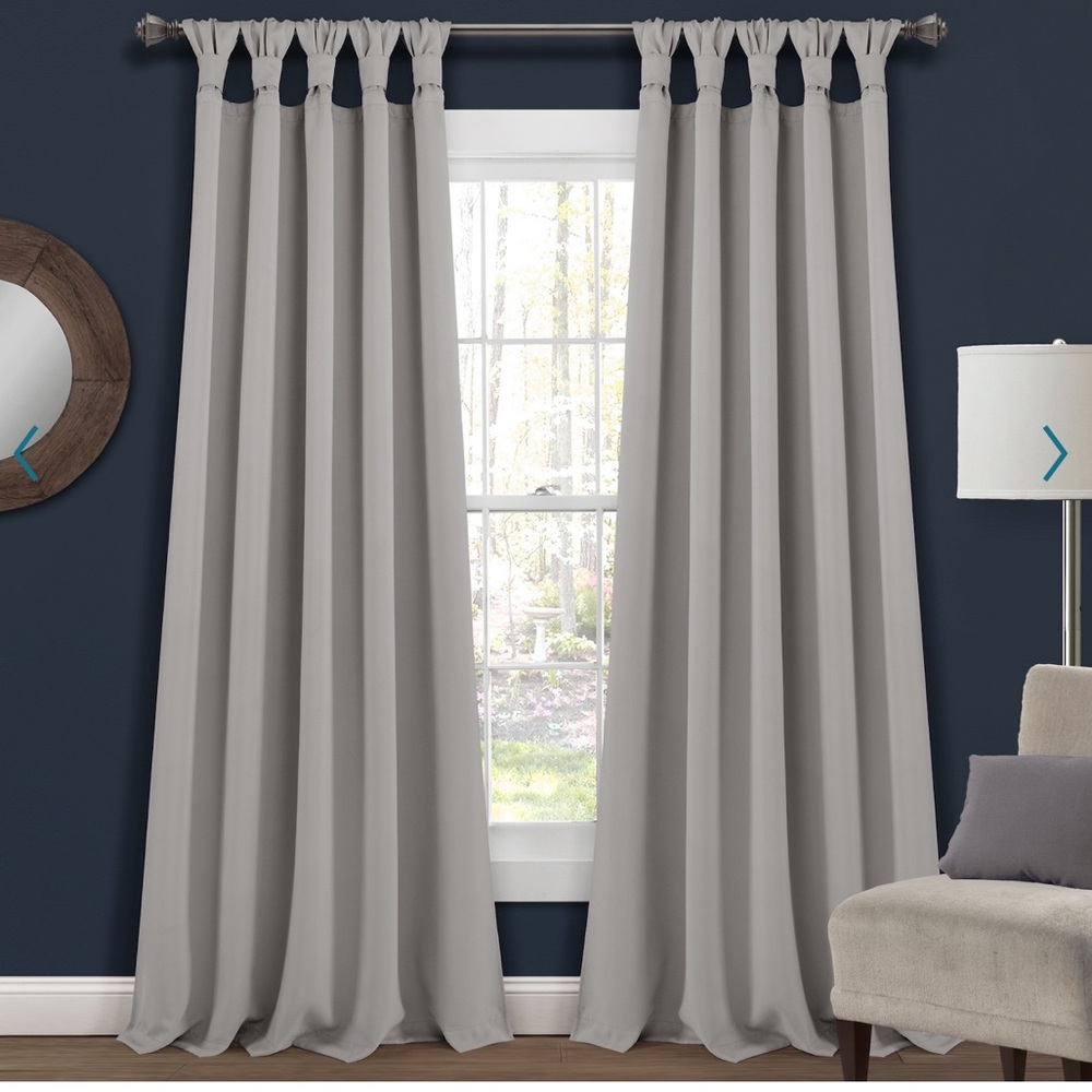 Lush Decor Knotted Top Curtain Panels